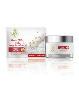 Goat's Milk w/ Honey & Almond Face Cream - Anti-Wrinkle, Anti-Aging